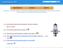 Tablet Screenshot of importadoraisis.cl